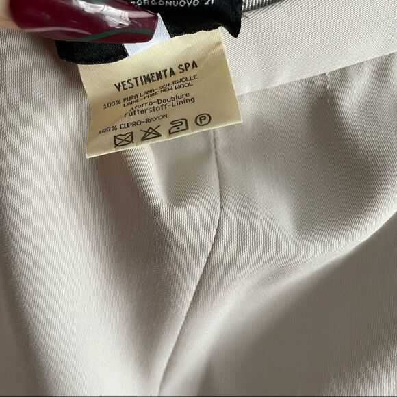 Giorgio Armani Vintage Beige Vestimenta Spa Wool Trouser - Picture 4 of 7